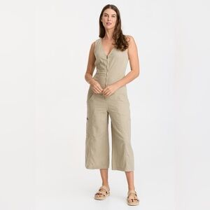 XCVI Linen Norris Crop Jumpsuit, pastel Rosemary